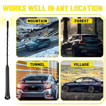 12" Black Am/Fm Mast Antenna for Toyota Prius (2004–2009) W/Screws