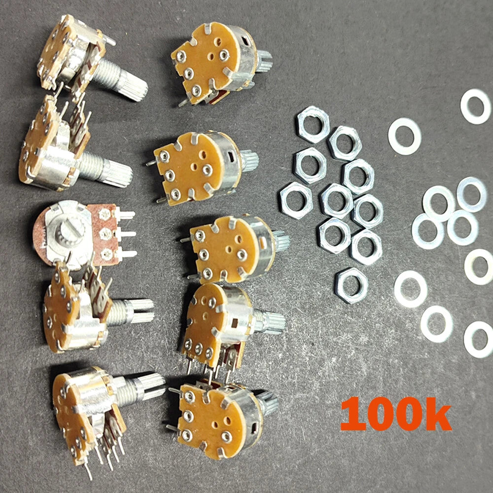 10Pcs 5 Pin Potentiometer WH148 for Various Applications