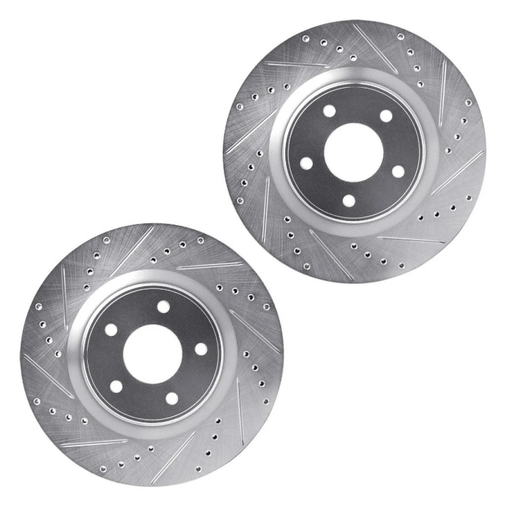 Drilled and Slotted Rotors for Nissan Pathfinder (2013–2021) ALX-PAU-DF-7002-67007-CLA8