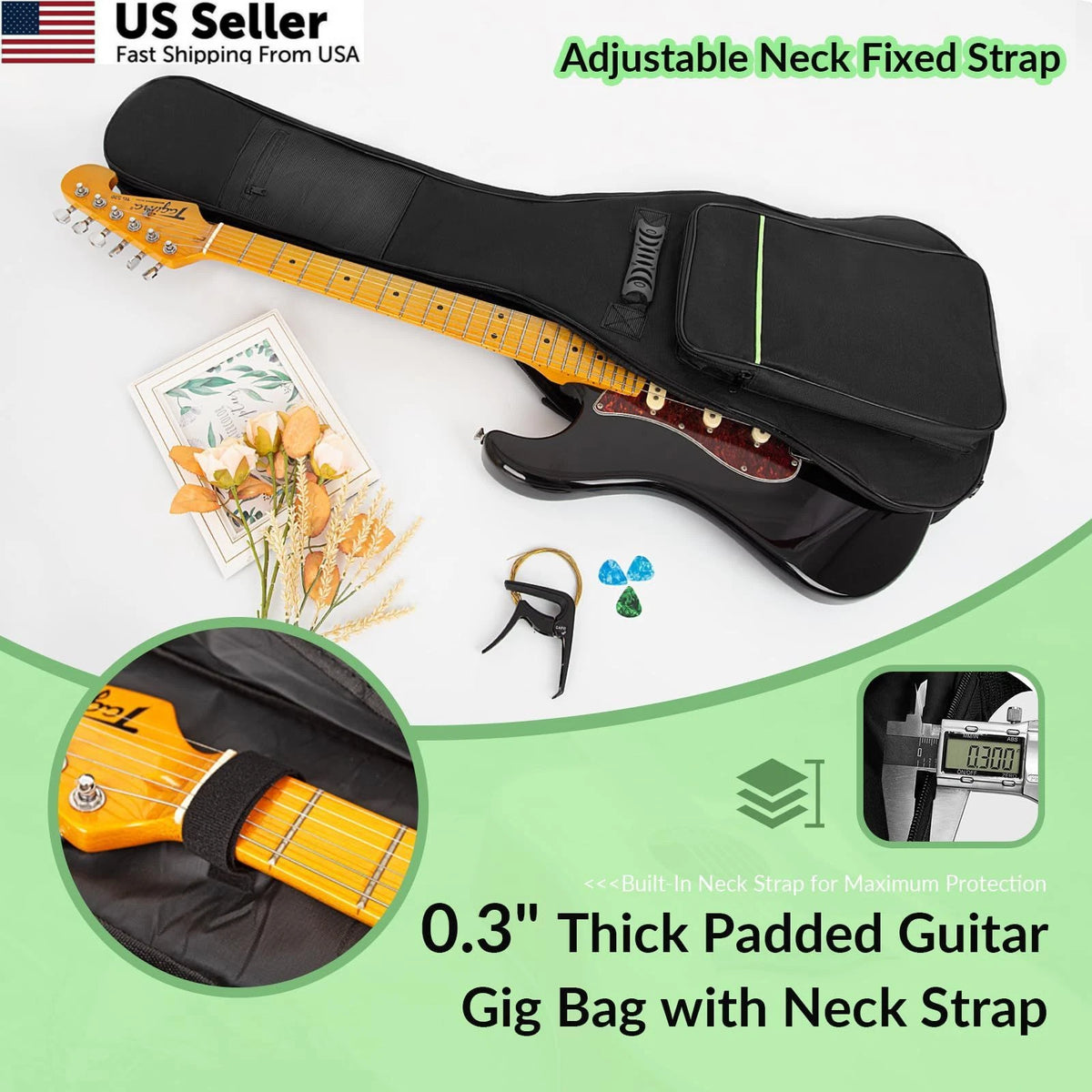 39 Inch Electric Guitar Bag for Muscab (No Known Part Numbers)