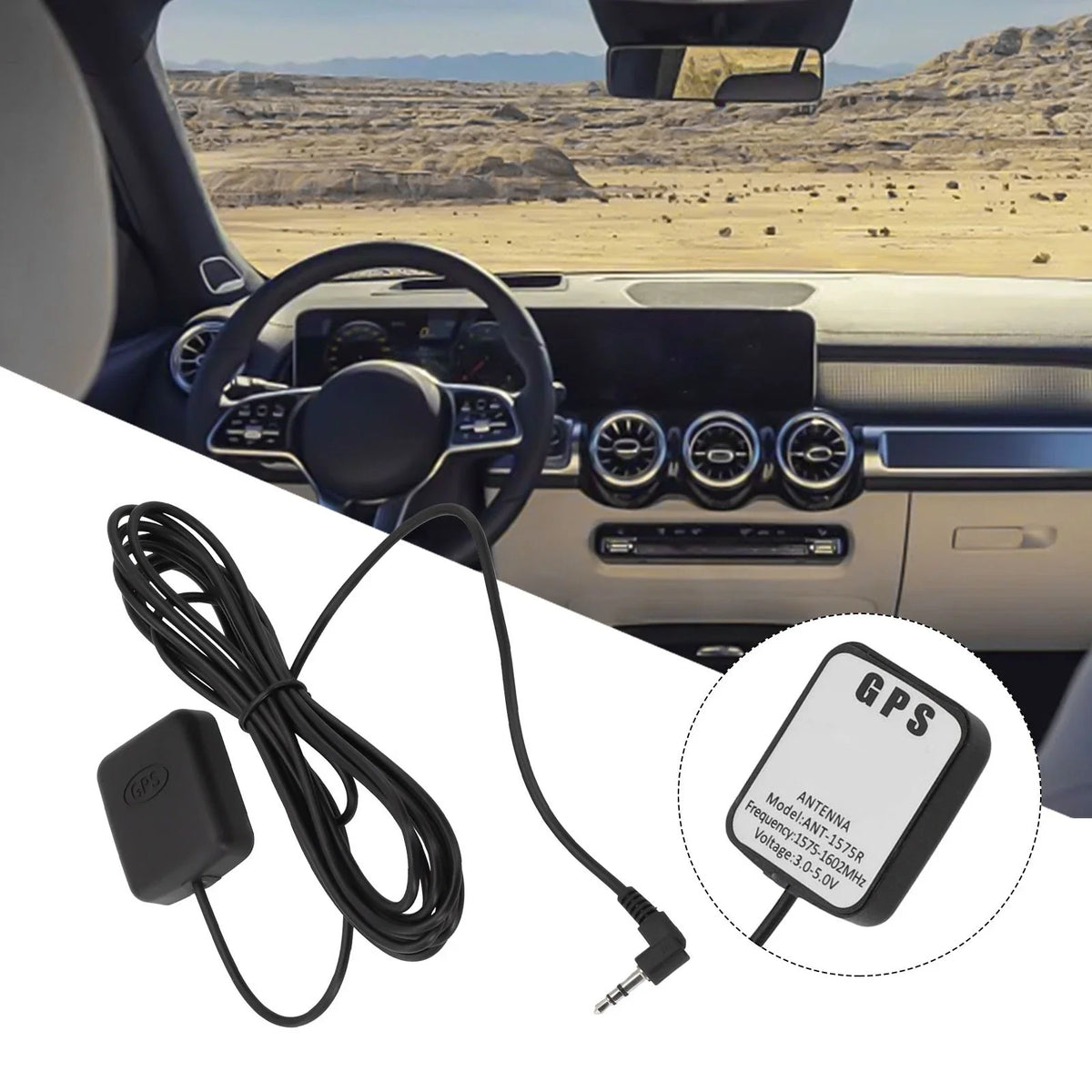GPS Signal Booster for Car Truck SUV Dash Cams (Compact, Lightweight)