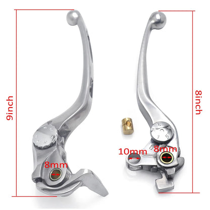 L/R Silver Brake Clutch Hand Lever for Suzuki GSX-R 1000 (2007–2008)