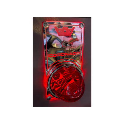 Red LED Dome Lights for Freightliner Coronado (36571309300228)