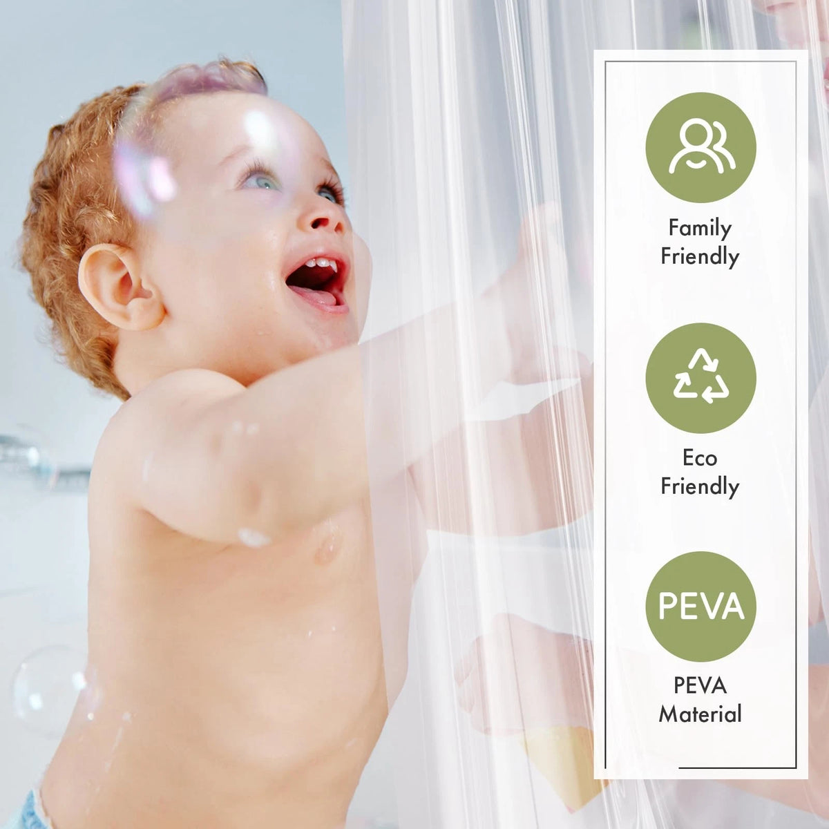 Extra Long Shower Curtain Liner 72" x 84" (Pack of 1) - Clear
