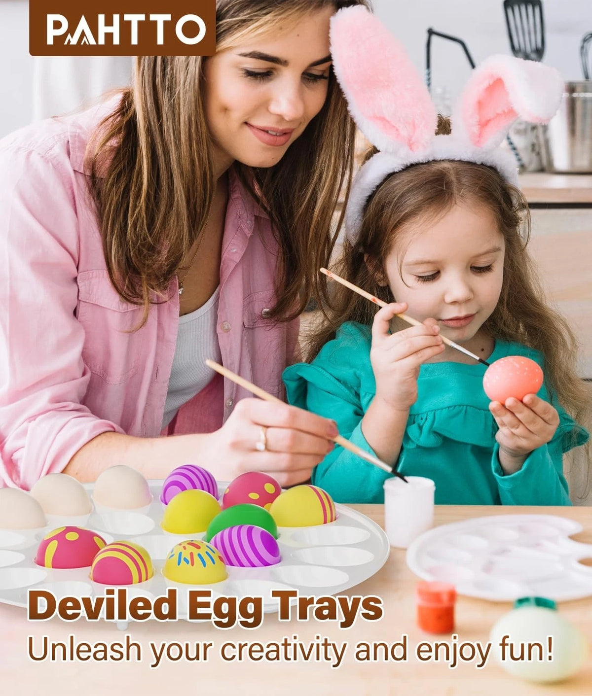 2X Deviled Egg Platter for Portable Serving (12-inch Diameter)