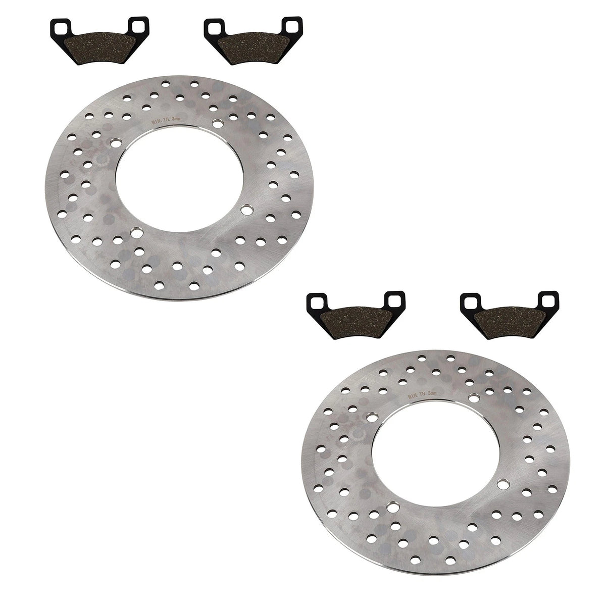 Front Brake Rotors & Semi-Metallic Pads for Arctic Cat 400 Utility 4x4 (2005–2011) FS-2036, FS-458a