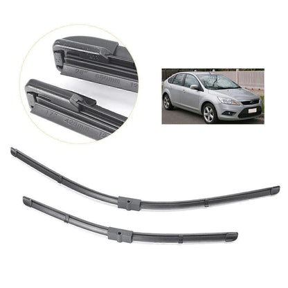 2PC Bracketless Front Window Wiper Blades for Ford Focus MK2 (2004–2011)