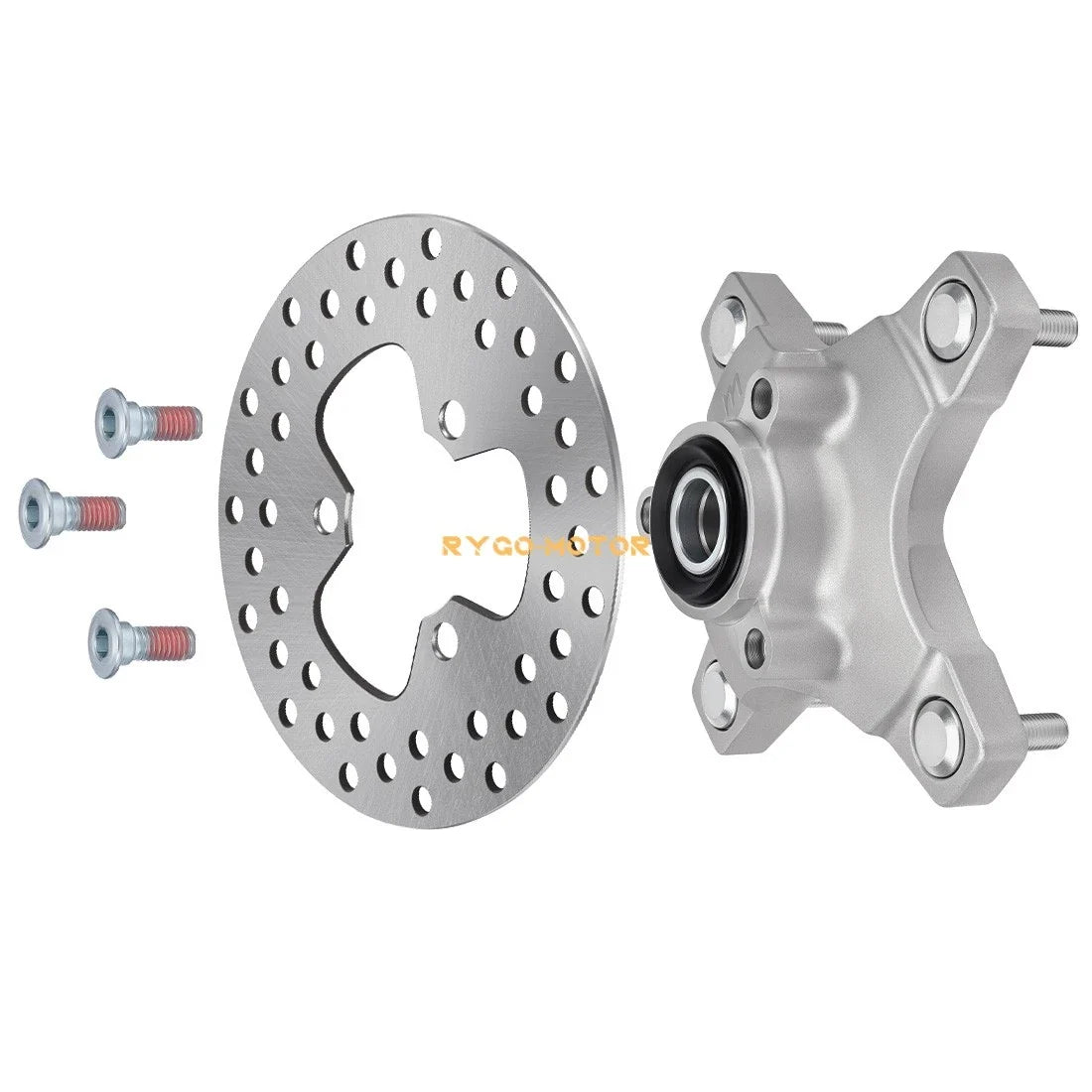 Front Wheel Hub & Brake Disc Rotor Set for Honda TRX250X TRX400X (2009, 2011–2014)