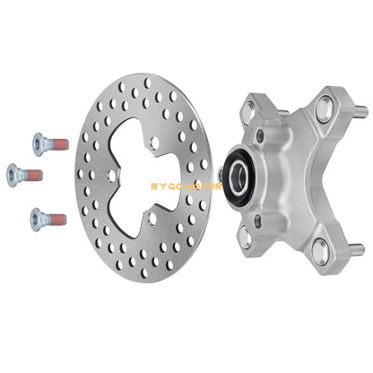 Front Wheel Hub & Brake Disc Rotor Set for Honda TRX250X TRX400X (2009, 2011–2014)