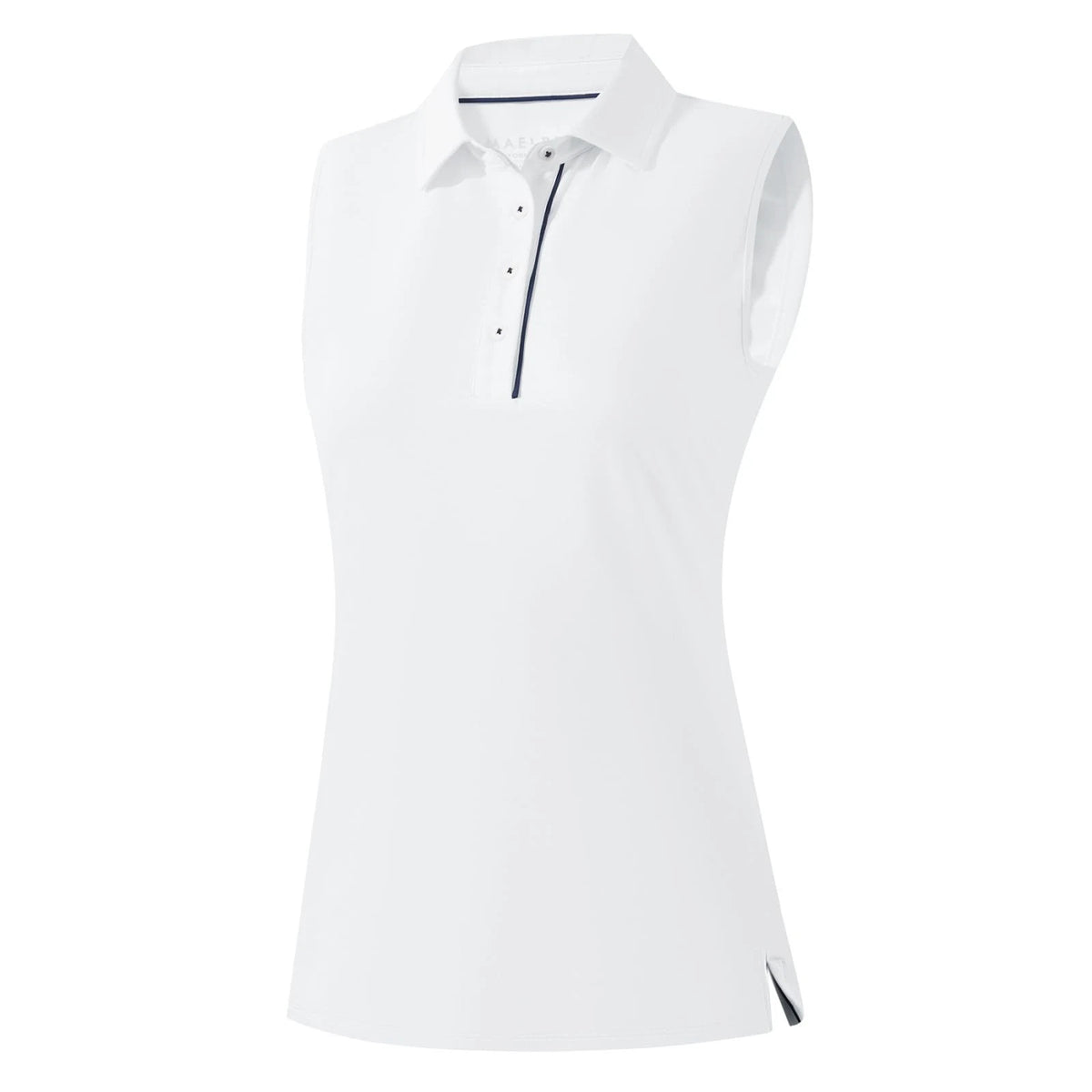 Womens Sleeveless Golf Polo Shirt with 4 Buttons for Workout & Tennis