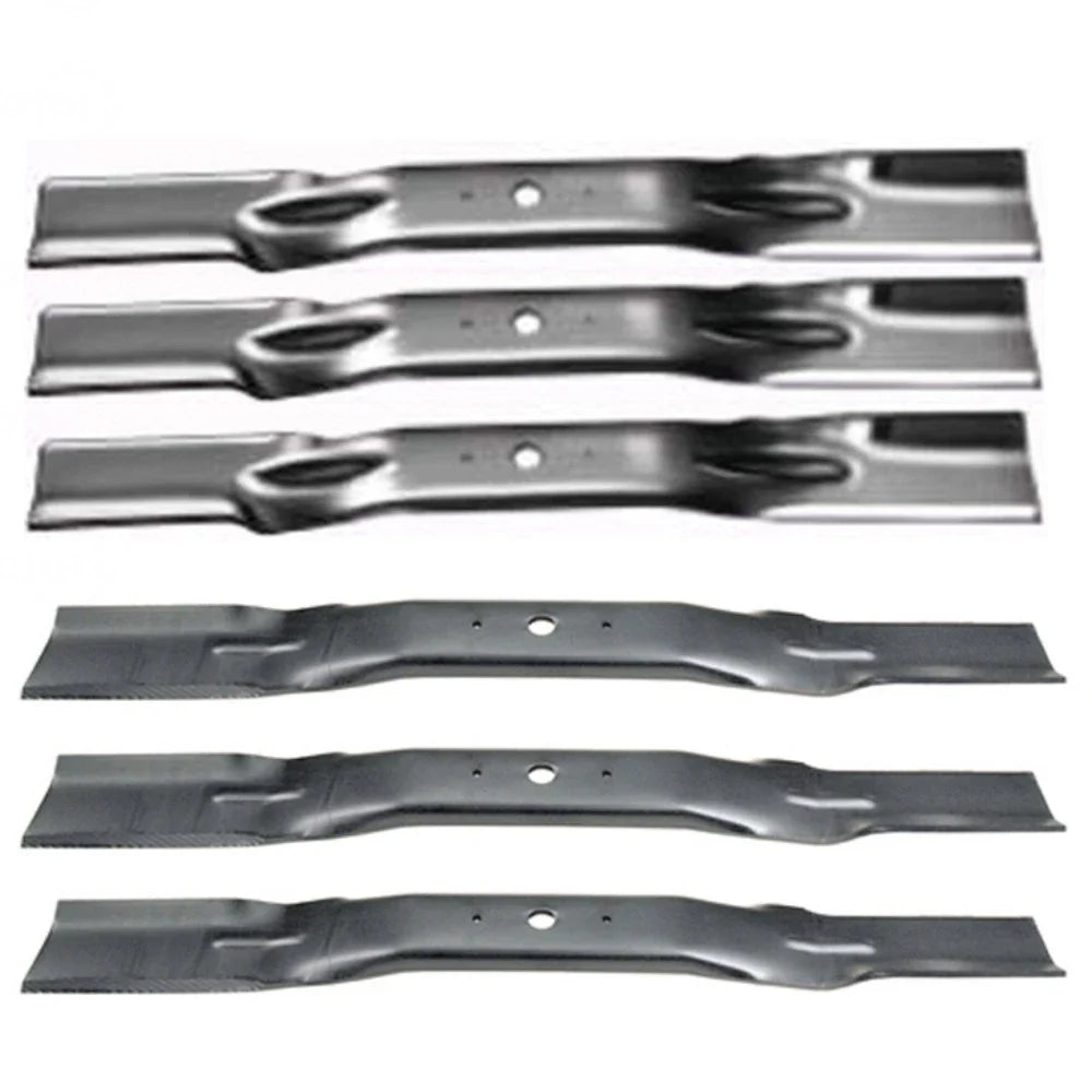 Set of 3 RH & LH Mower Blades for Walker 48" Cuts (Fits Models 7705-1)