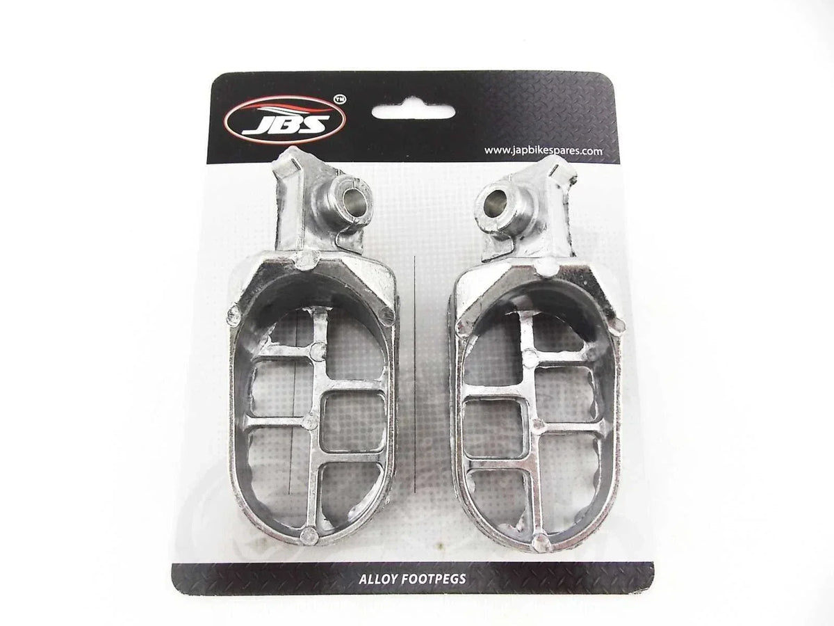 Yamaha IT175 77-83 Silver Foot Pegs Set (Left & Right)