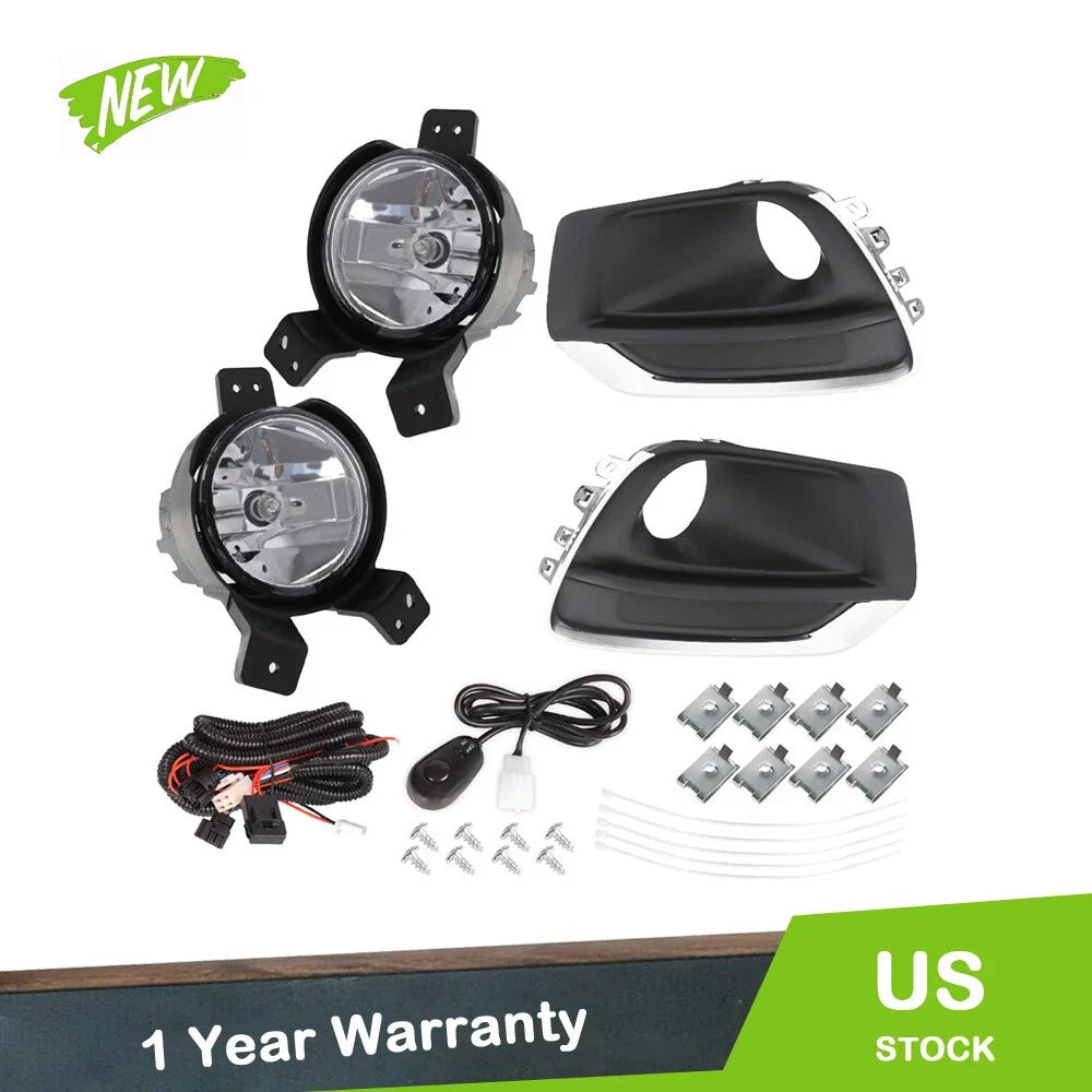 Set of 2 Fog Light Assemblies for Chevy Trax (2017–2019) w/Wiring