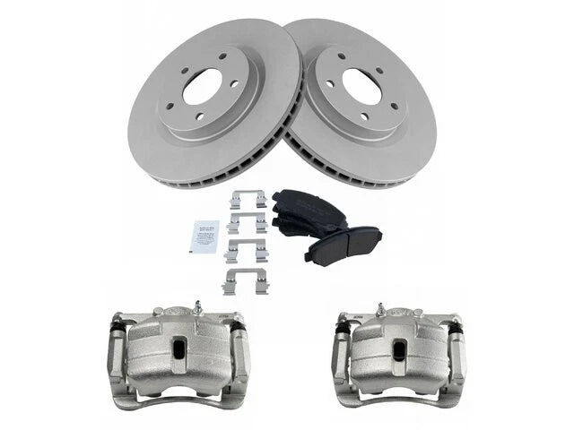 Set of 4 Brake Pads Rotors Calipers for Nissan Rogue (2008–2013) 46238YVTS