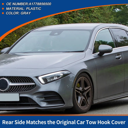 Tow Hook Cover for Mercedes-Benz A Class (2013–2018) No.A1778856500 Gray
