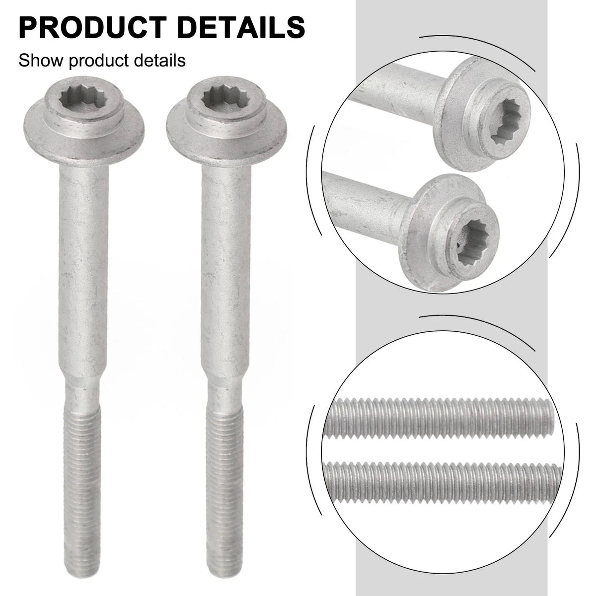 2X Injector Clamp Fixing Bolt for Skoda A6 (2.0T) WHT004739