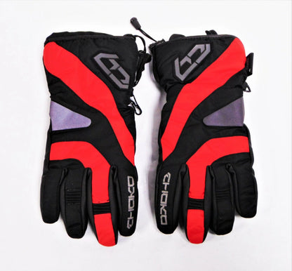 Red Snowmobile Gloves for Choko Junior (XS, S)
