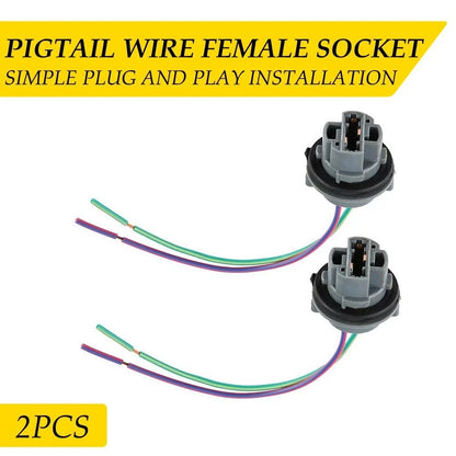 2X 7441 7440 Brake Turn Signal Light Wiring Harness for