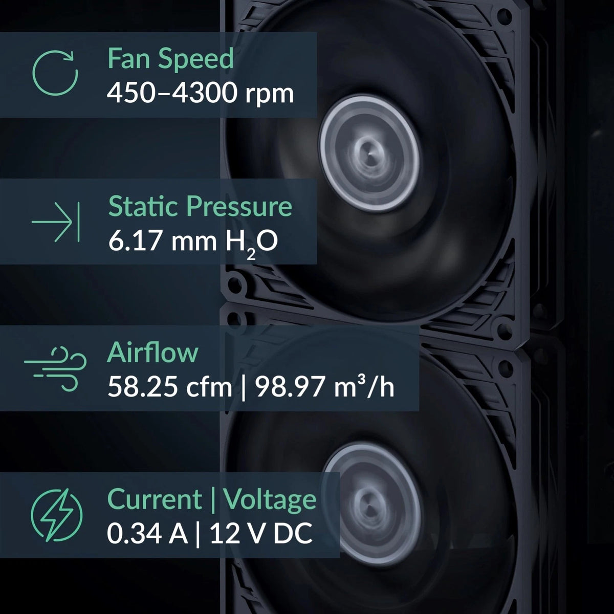92mm PWM Case Fan for Arctic P9 Max (No Known Part Numbers)