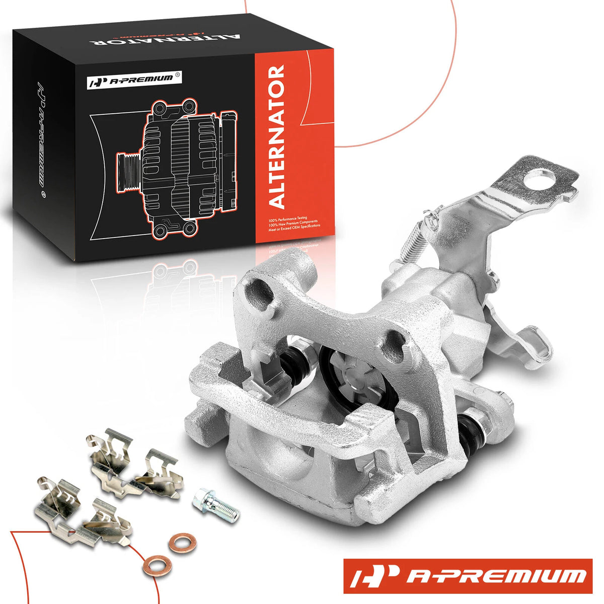 A-Premium Rear Left Brake Caliper w/ Bracket for Lexus CT200h (2011–2017) 4785012240, 19-B6708A