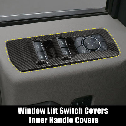 Set of 2 Window Lift Switch Covers for Ford F-150 (2015–2019)