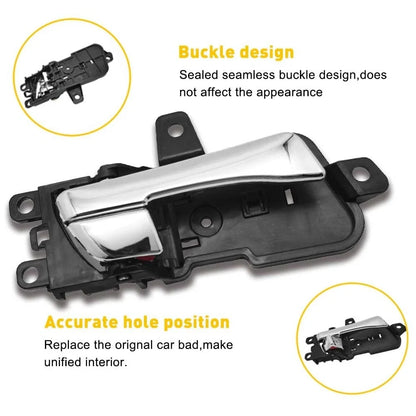 Interior Door Handle for Hyundai Sonata (2011–2015) Right Side Chrome