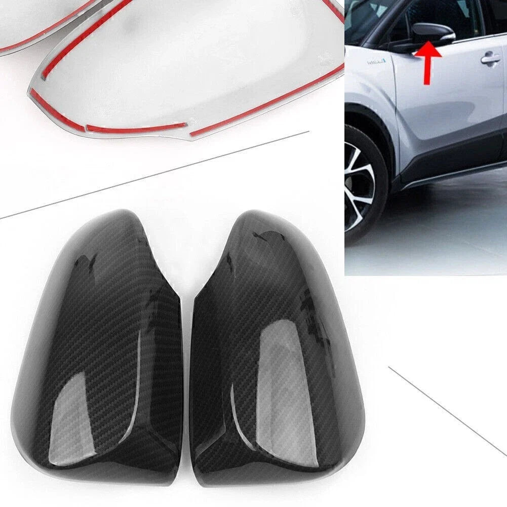 Set of 2 ABS Rear View Side Mirror Covers for Toyota C-HR (2016–2018)