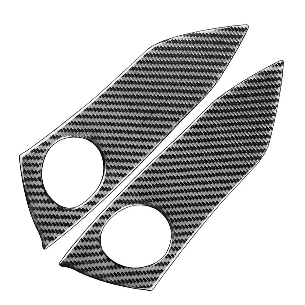 2X Emergency Warning Light Switch Cover Trim for Toyota RAV4 (2006–2012) Black