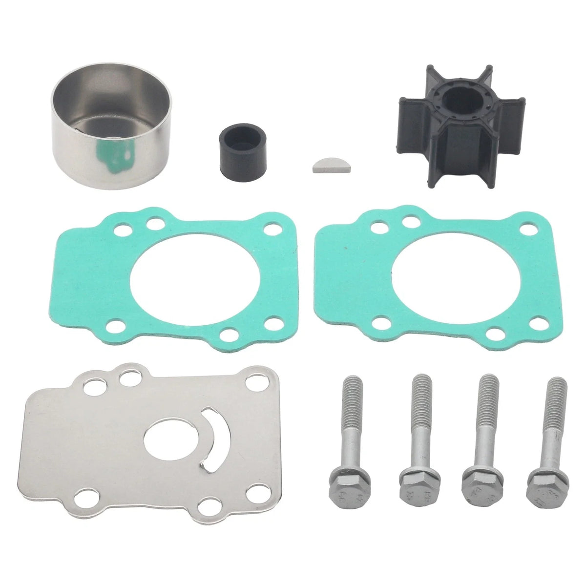 Water Pump Impeller Kit for Mercury 9.9 15 HP Outboard (46-84277M 18-3148)