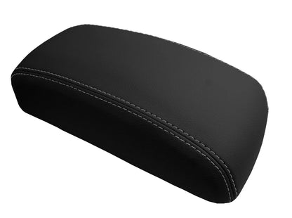 Leather Console Lid Armrest Cover for Nissan Maxima (1997–1999) Gray Stitch