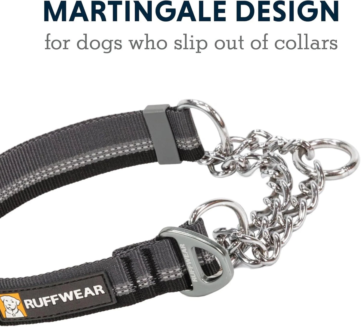 Adjustable Reflective Martingale Dog Collar for Chain Reaction