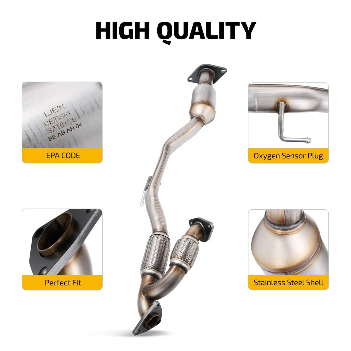 Rear Catalytic Converter for Infiniti JX35 (2013) QX60 (2014–2020) 3.5L