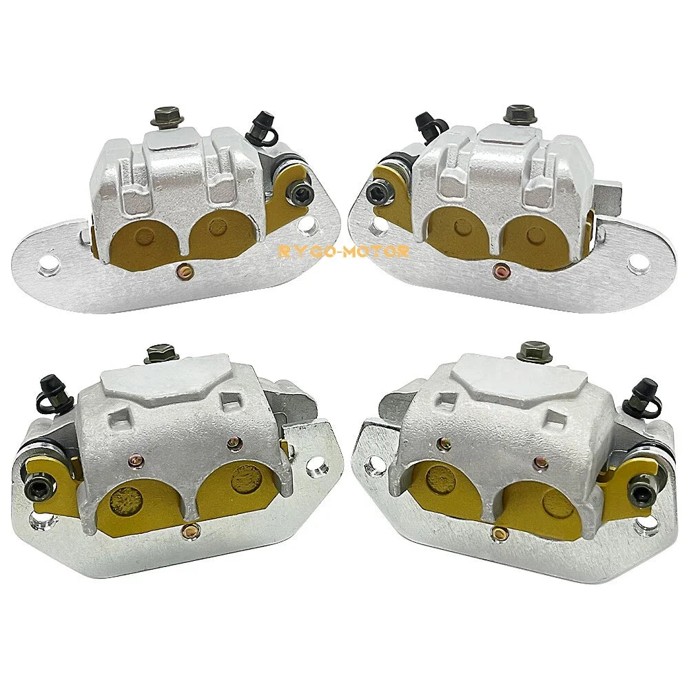 Front & Rear Brake Caliper with Pads for Yamaha Viking 700 YXM700 (2014–2022)