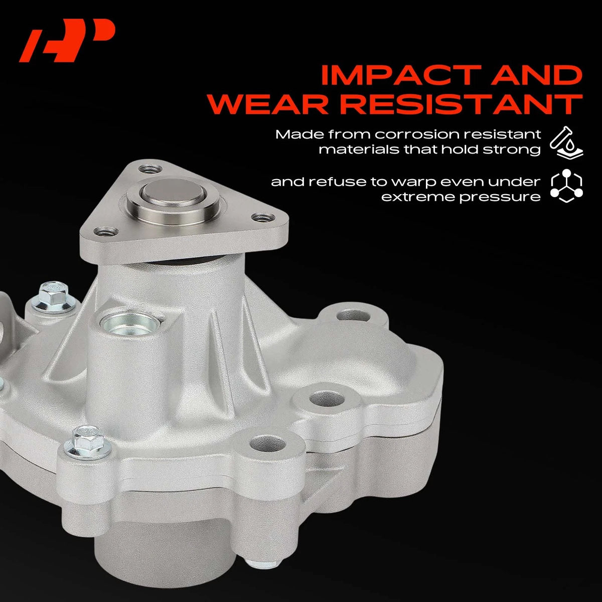 Water Pump w/ Gasket for Mazda CX-5 (2013–2018), CX-3 (2012–2018), CX-6 (2014–2017), CX-9, Known Part Numbers: PE0115010B, PEDD15010, 145-2530