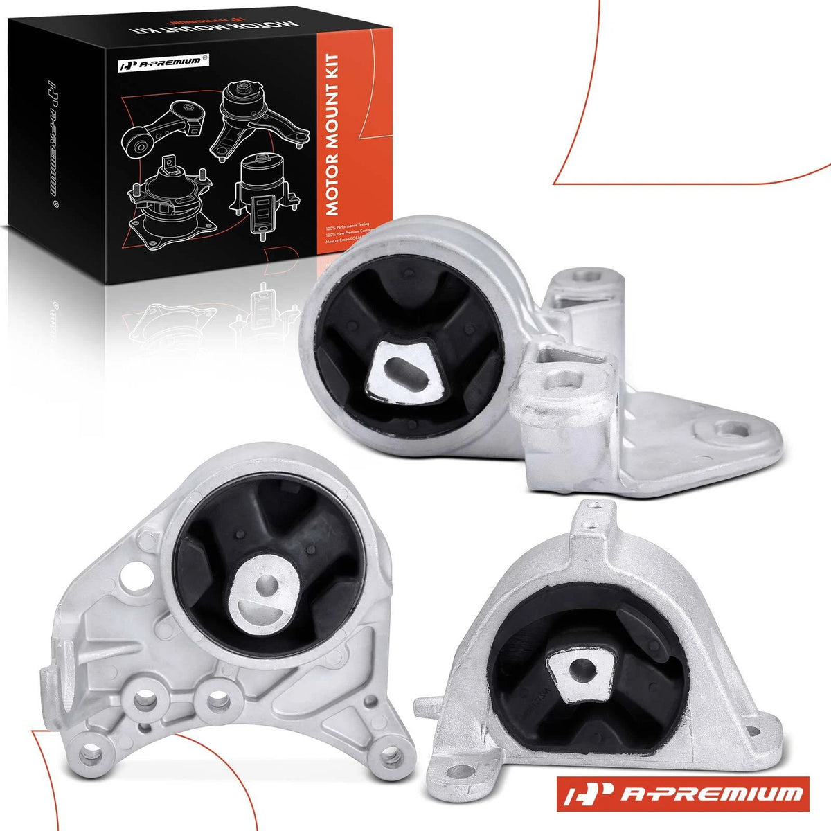 3X Engine Motor & Transmission Mount for Dodge Grand Caravan (2008–2020) - 4861295AB, 4861295AD, 4861269AB, 4861269AC