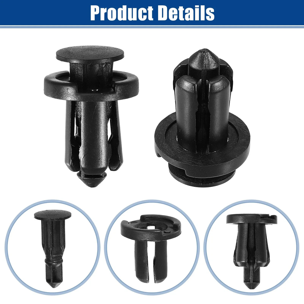 10 Pcs Bumper Cover Push Type Retainer Clips for Nissan 240SX (1989–1998) No. 0155309241