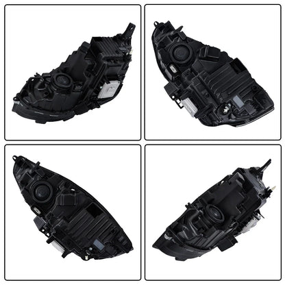 Front Headlight Assembly for Ford Edge (2019–2024) Right LED DRL Clear Lens