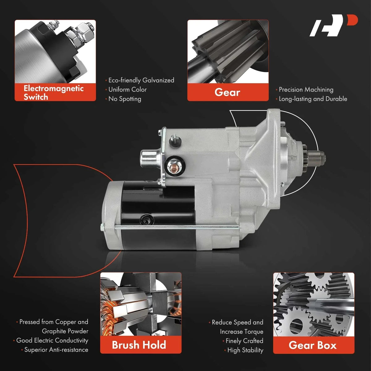 Starter for Chevrolet P30, GMC P3500, Isuzu FSR (1990–1991)