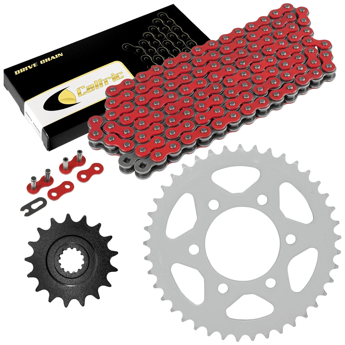 Red Drive Chain and Sprocket Kit for Kawasaki Ninja ZX-10R (2008–2010) EG4411CH142XO