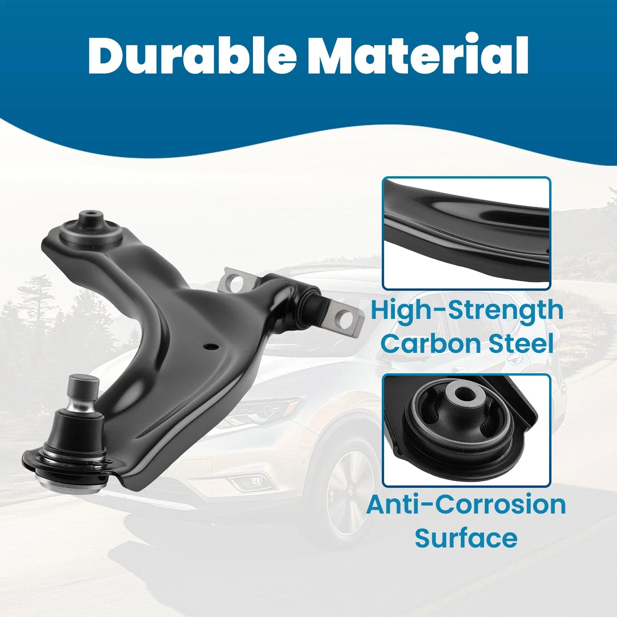 Front Lower Suspension Control Arm Right for Nissan Rogue (2008–2015)