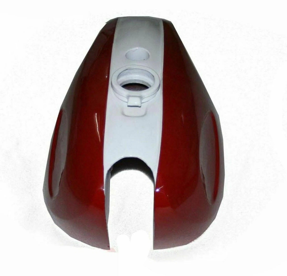 Gas Fuel Tank with Cap for BSA B25 B44 (Steel, Red & White Star)