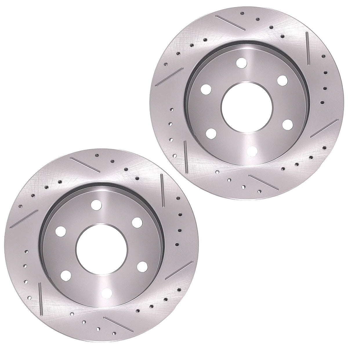 Front Drilled Slotted Brake Rotors & Pads for GMC K1500 Suburban (1992–1999) S5569