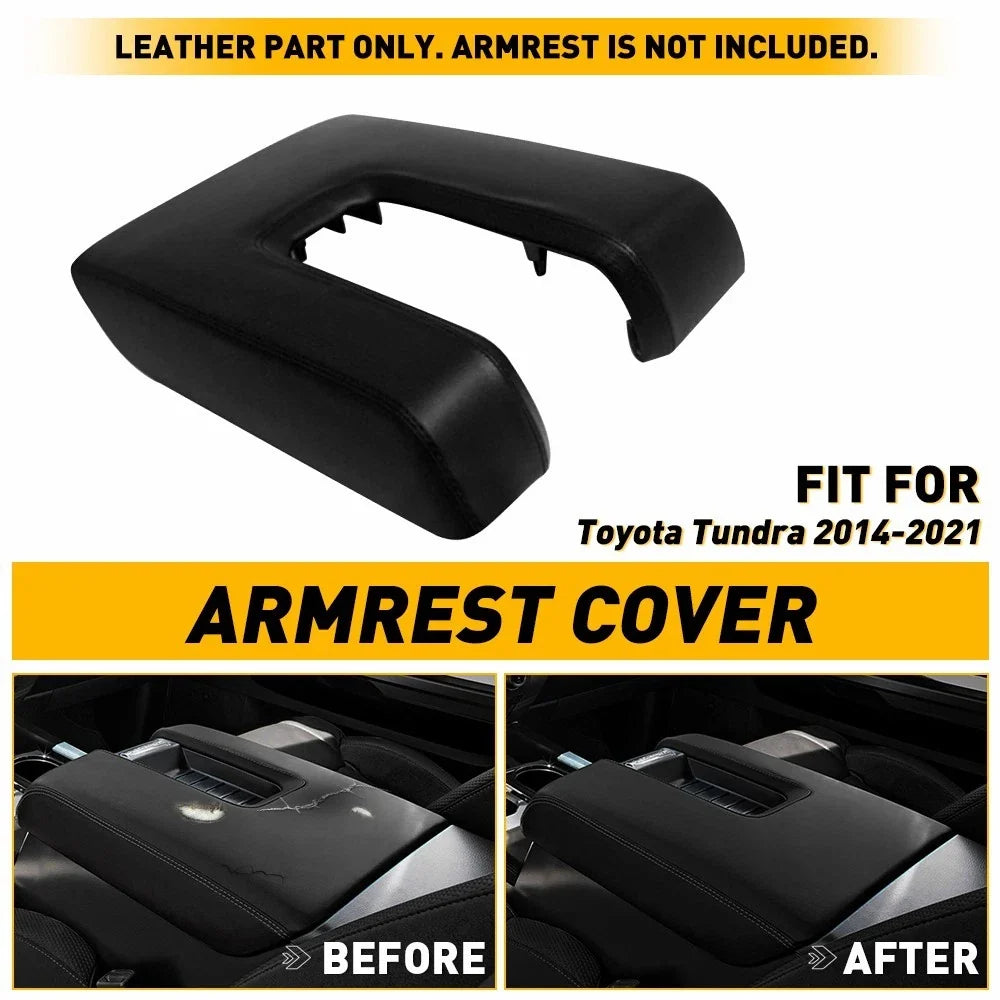 Leather Synthetic Console Armrest Cover for Toyota Tundra SR5 TRD (2014–2021)