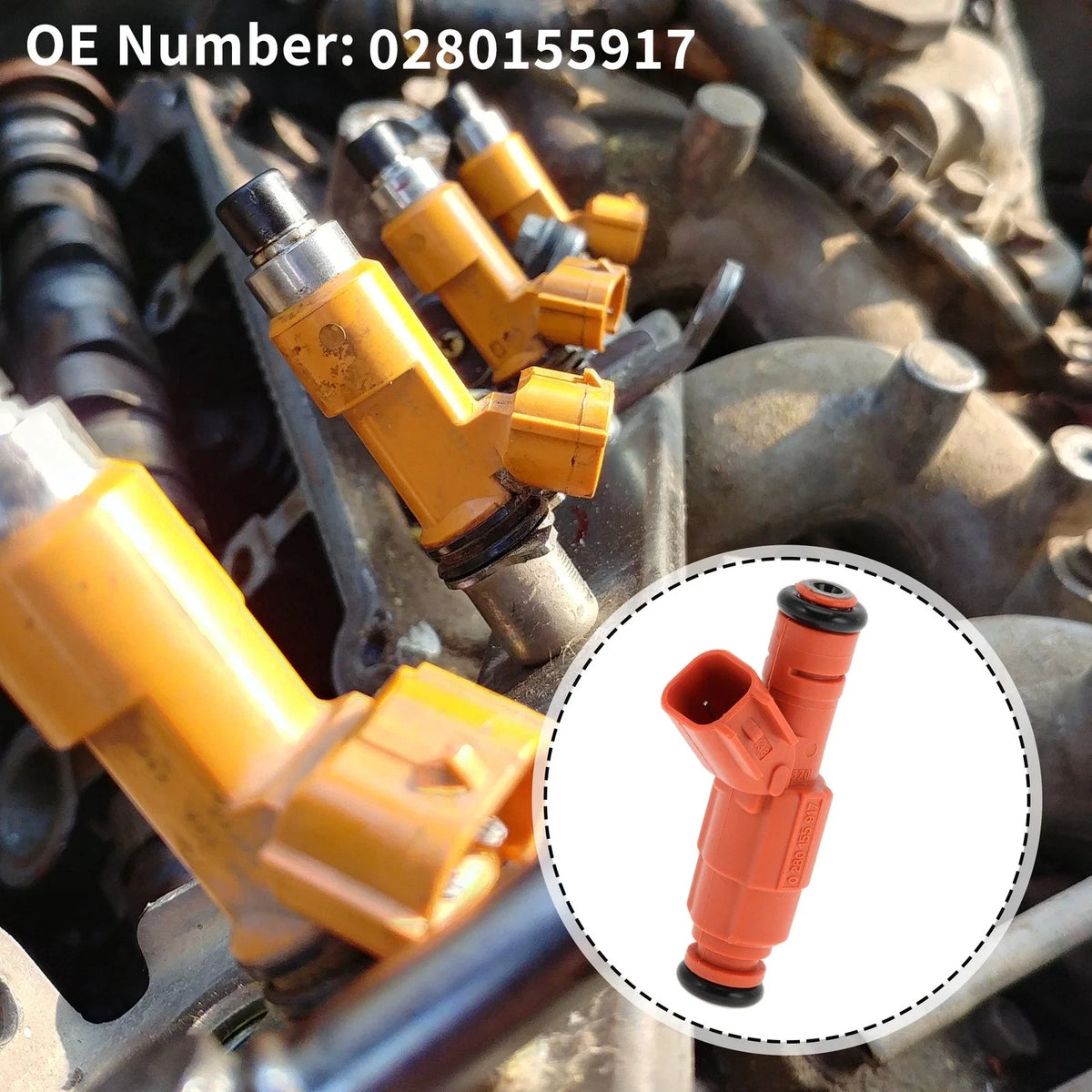 Fuel Injector No.0280155917 for Ford Crown Victoria 4.6L (2003–2004)