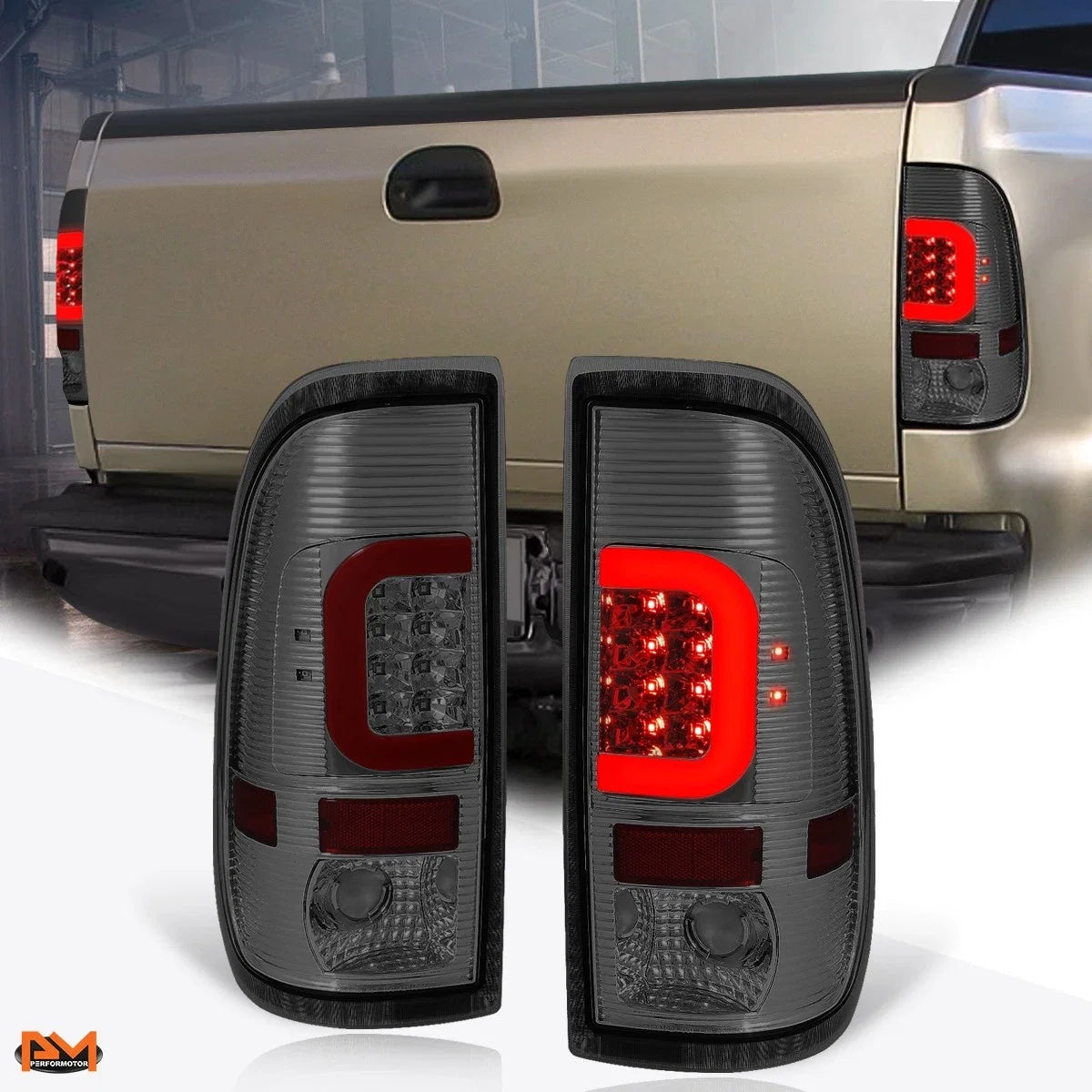 3D LED C-Bar Tail Light Brake/Reverse Lamp for Ford Super Duty (1997–2007)