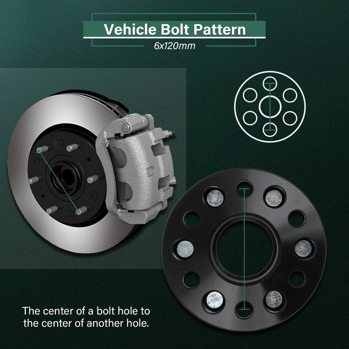 4X 2" Hub Centric Wheel Spacers 6x120 14x1.5 for Chevrolet Colorado GMC Canyon (2015–2023)
