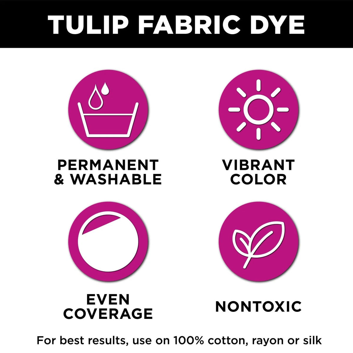 Tulip Permanent Fabric Dye Powder - Black (4.5 in x 0.83 in x 3.13 in)
