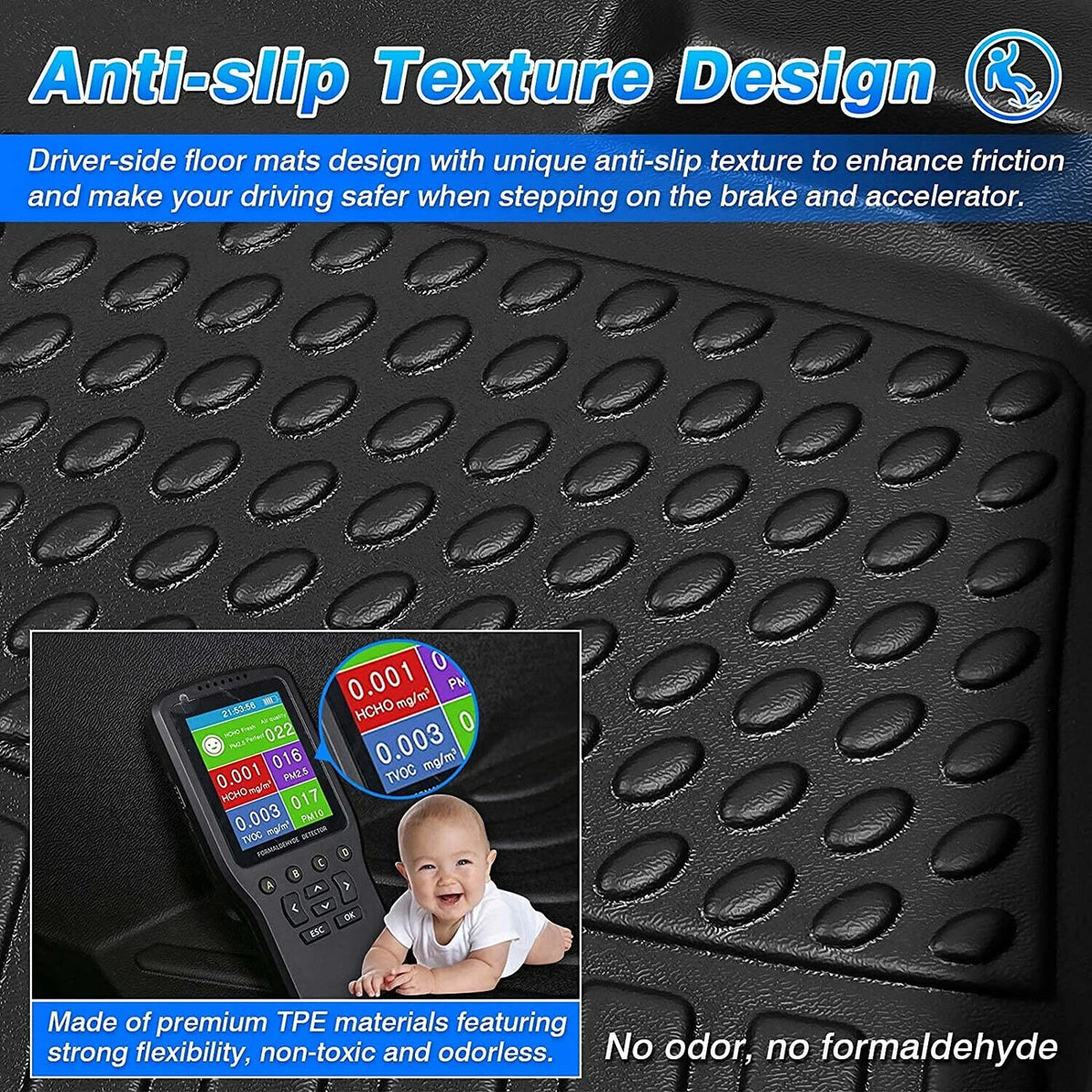 Set of 4 Floor Mats + Cargo Trunk Liner for Toyota Corolla Cross (2022–2024) Car-Techs-30025