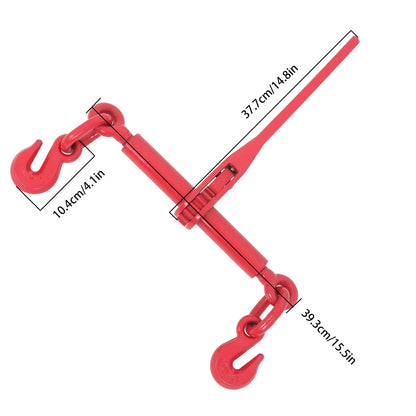 Set of 2 Tie Down Chain Load Binders for Securing 5/16" - 3/8" Chains