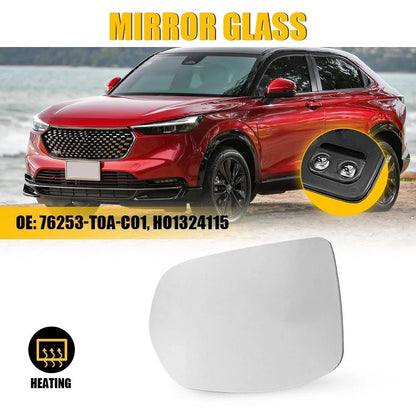 Driver Side Heated Mirror Glass with Backing for Honda CR-V (2012–2016) & HR-V (2016–2022)